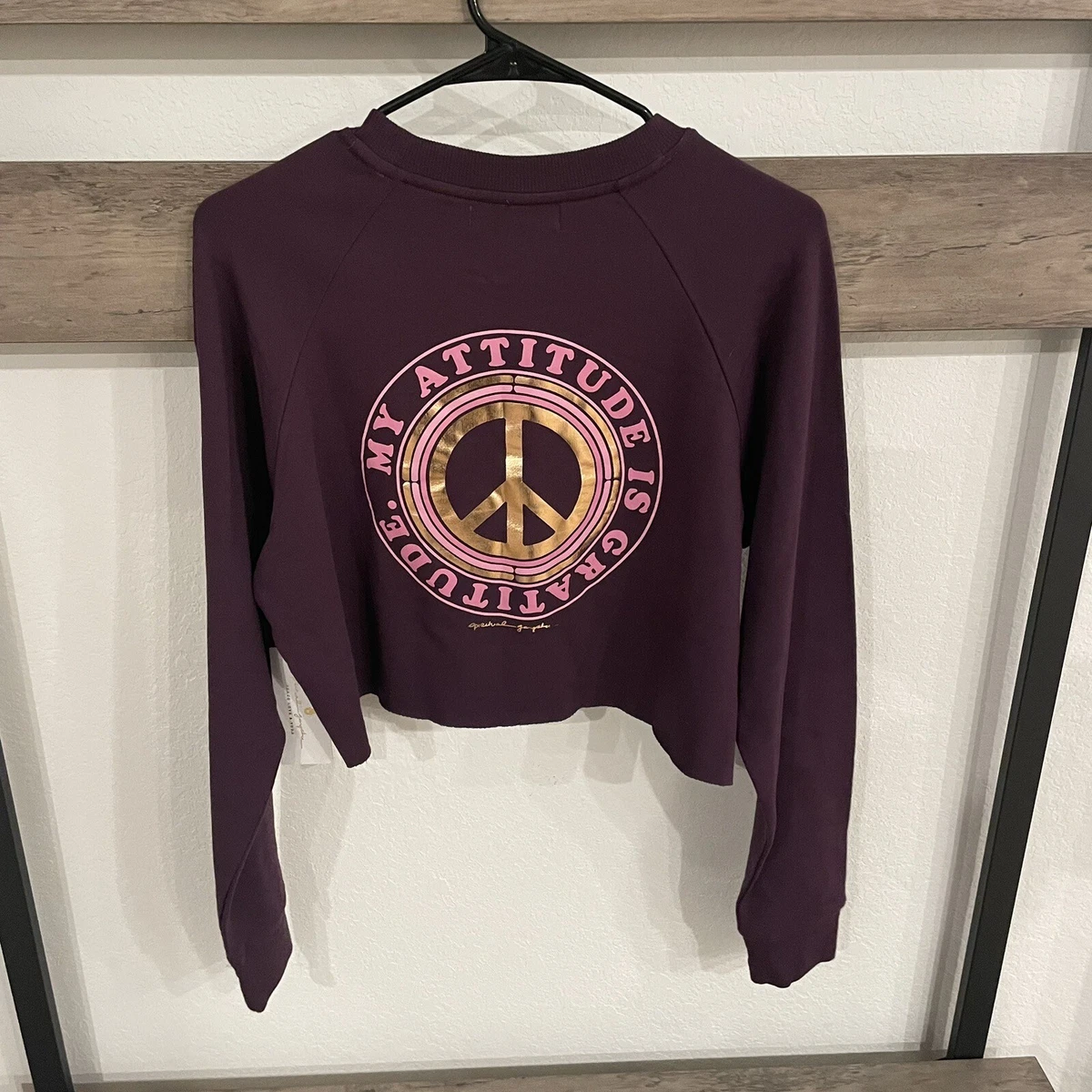 Spiritual gangster cropped sweatshirt new arrivals