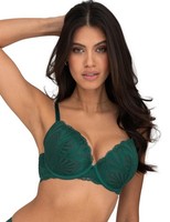Pour Moi New Romance Bra Padded Push Up Plunge Lace Womens Lingerie 184002