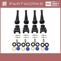 4X Dichtsatz EinspritzdüSen FüR Porsche 924 944 968 928 + Stecker