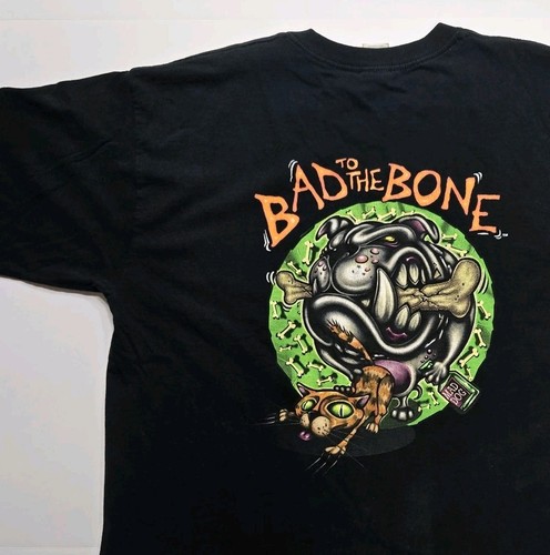 Thorogood, George Thorogood Destroyers Bad To The Bone Vintage 90s Black T Shirt Men's XL