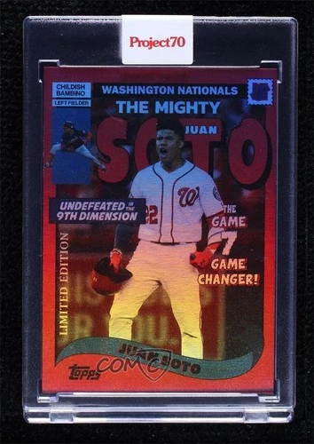 2021 Topps Project 70 Online Exclusive Rainbow Foil /70 Juan Soto by UNDEFEATED