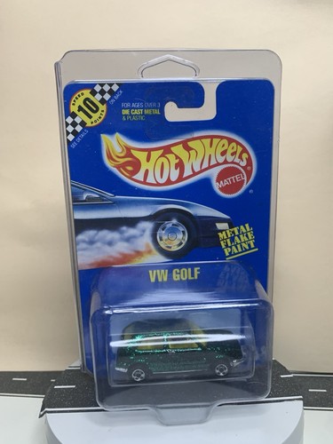 1992 Hot Wheels #183 Volkswagen VW Golf Green Metal Flake Glitter Paint w/BW NIP - Picture 14 of 16