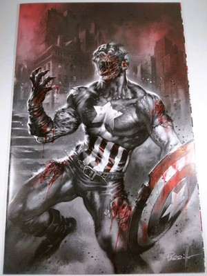    MARVEL ZOMBIES BLACK WHITE & BLOOD #2 PARRILLO 1:100 VIRGIN VARIANT 2023