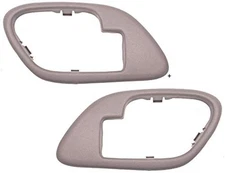 Fits GM Trucks SUV Interior Door Handle Bezel TAN Left & Right w/Manual Locks