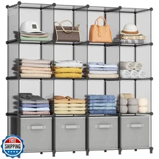 HOMIDEC Closet Organizers and Storage, 16 Cube Storage Organizer, Portable Cl