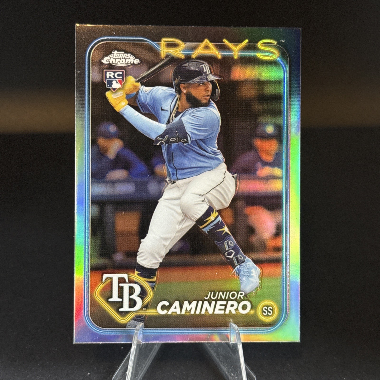 2024 Topps Chrome Junior Caminero  Rookie Refractor Rays #213