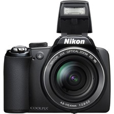 Nikon COOLPIX P90 CCD Digital Camera 12.1MP Black 24x optical zoom,Sleek Style