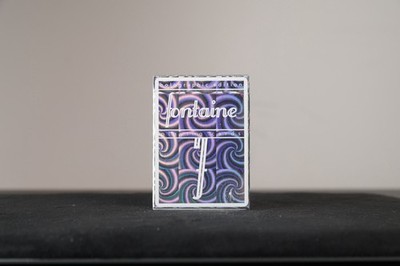Holographic Spiral Edition Fontaine Playing Cards. New Sealed Rare