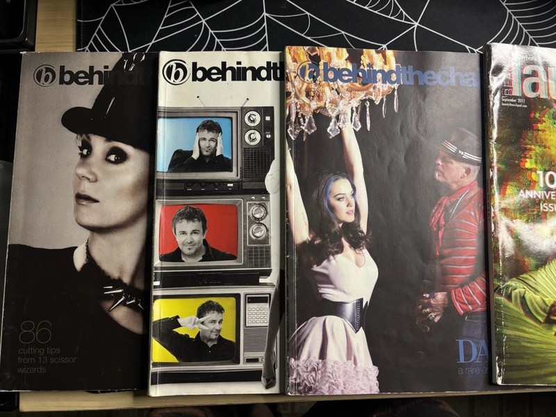 Behind The Chair  & Launchpad Magazines(hairstyling Magazines)￼￼￼