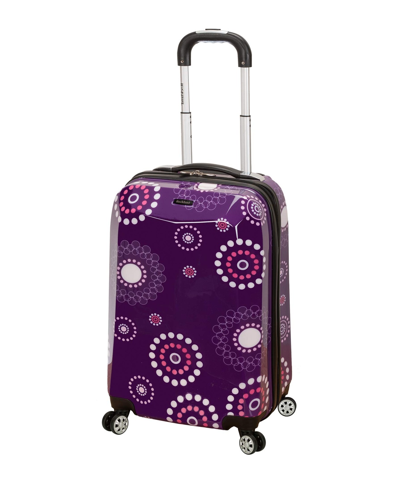 Vision Hardside Spinner Wheel Luggage, Purple Pearl, Carry-O