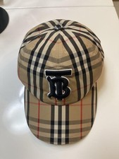 Burberry Baseball Cap Check L Size Women hat Accessory Original Collection