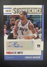 2021-22 Carlos Boozer Auto NBA Hoops Great SIGnificance #GS-CBZ Cavaliers