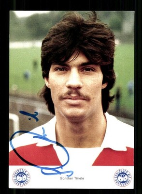 Günther Thiele Autogrammkarte Fortuna Düsseldorf 1980-81 Original Sign