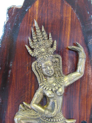 Aspara Himmlische Tänzerin Plakette - montierte Figur - Buddhist & Hindu - Bild 3 von 8