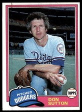 1981 Topps #605 Don Sutton Dodgers