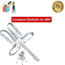 Harnais Chaise Haute Bébé 5 Points Sécurité Universel Poussette Siège Enfant