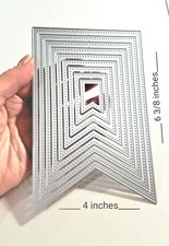 Pennant Banner Set of 9 Metal Cutting Die Scrapbooking Card Making Dies