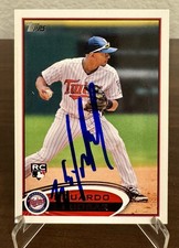 2012 Topps Update Series Eduardo Escobar #US112 Rookie In Person Autograph Card. rookie card picture