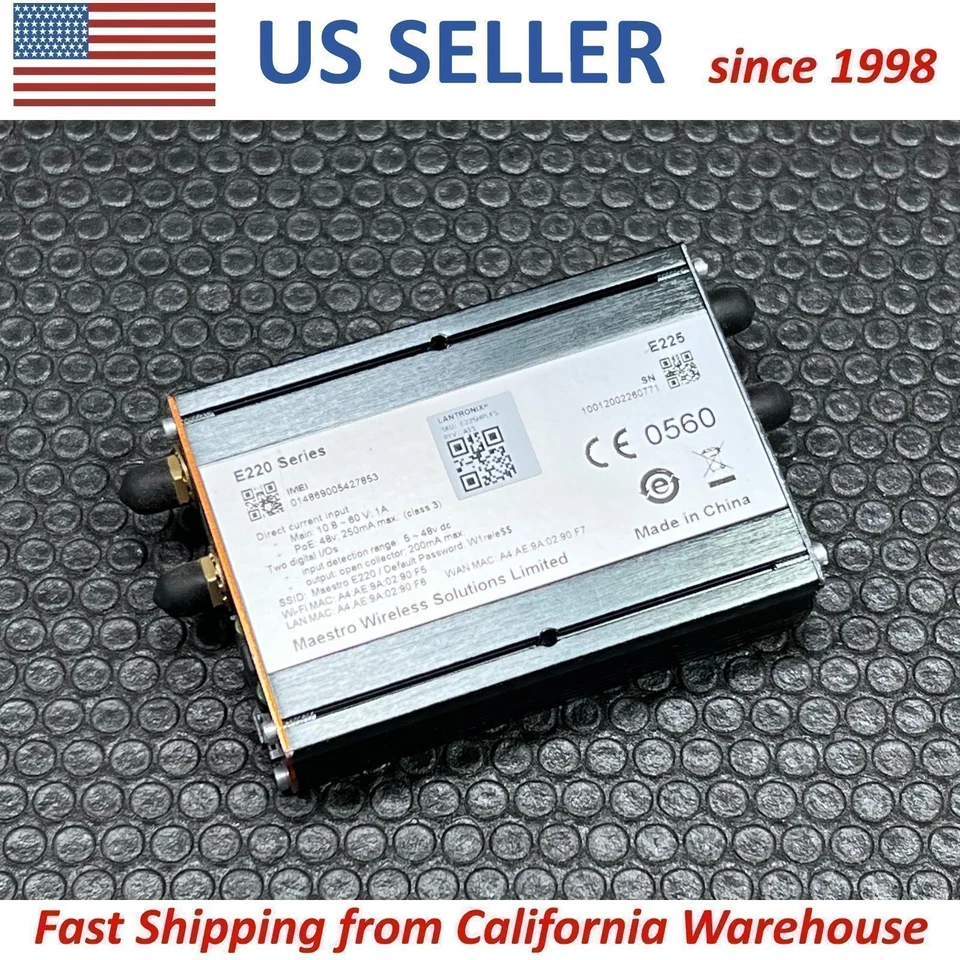 Maestro Lantronix D2SPHERE E220 Series High-speed 3G LTE WAN LAN WiFi GPS Router - Image 2 of 4