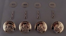 LOUISIANA STATE SEAL Mirra Brite (light gold) Uniform Buttons LARGE