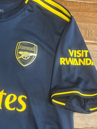 ARSENAL LONDON 2019 2020 THIRD SHIRT JERSEY ADIDAS #14 Sz XL AUBAMEYANG Jersey - Picture 5 of 5