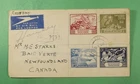 DR WHO 1949 BECHUANALAND FDC UPU COMBO REGISTERED TO CANADA R51312