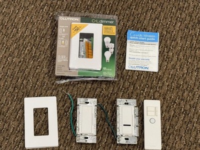 Two LUTRON Dimmers -one With Remote - used