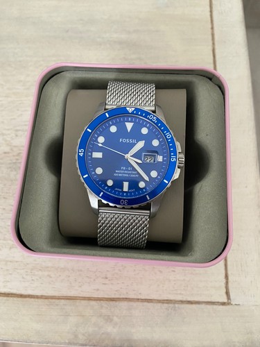 Fossil blue watch mens - Gem