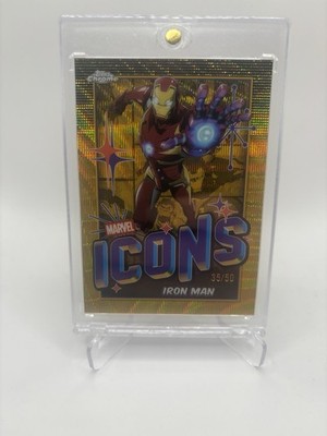 Topps Marvel Chrome 2025 Iron Man /50 Icons Insert Gold
