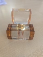 Vintage Amber Glass Perfume Bottle #27