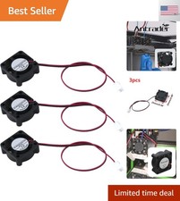 3Pcs 12V 0.1A 2Pin 25x25x10mm DC Small Mini Brushless Cooling Fan