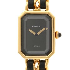 Used CHANEL Premiere L H0001 GP Wrist watch Women Quartz Black 4