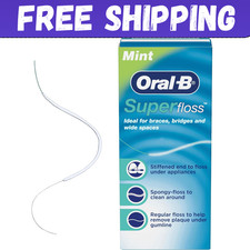 Oral-B Super Floss Pre-Cut Strands Dental Floss, Mint, 50 Count