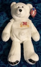 vintage 1998 JERRY RICE 80  LIMITED TREASURES  SF 49ERS BEANIE BEAR w/TAG nfl