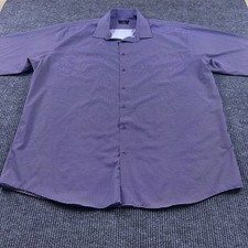 Shaquille O  Neal Mens 18 1/2-36/37 Big Fit Cooling Stretch Button Up Dress Shirt