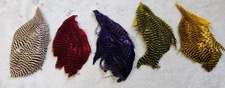 GRIZZLY SADDLE HACKLE FLY TYING FEATHERS MATERIAL.  Choose your color