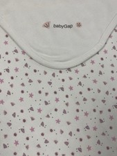 vintage 2000 BABY GAP baby blanket sea shells star fish beach theme y2k