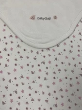 vintage 2000 BABY GAP baby blanket sea shells star fish beach theme y2k