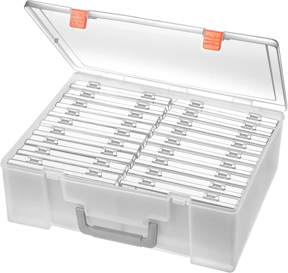 Versátil organizador transparente - 18 cajas de almacenamiento de fotos sin ácido para manualidades Foto 3 de 4