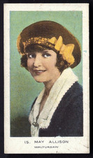 BRITISH AMERICAN (PLAIN) - CINEMA STARS (COLOURED) - #15 MAY ALLISON