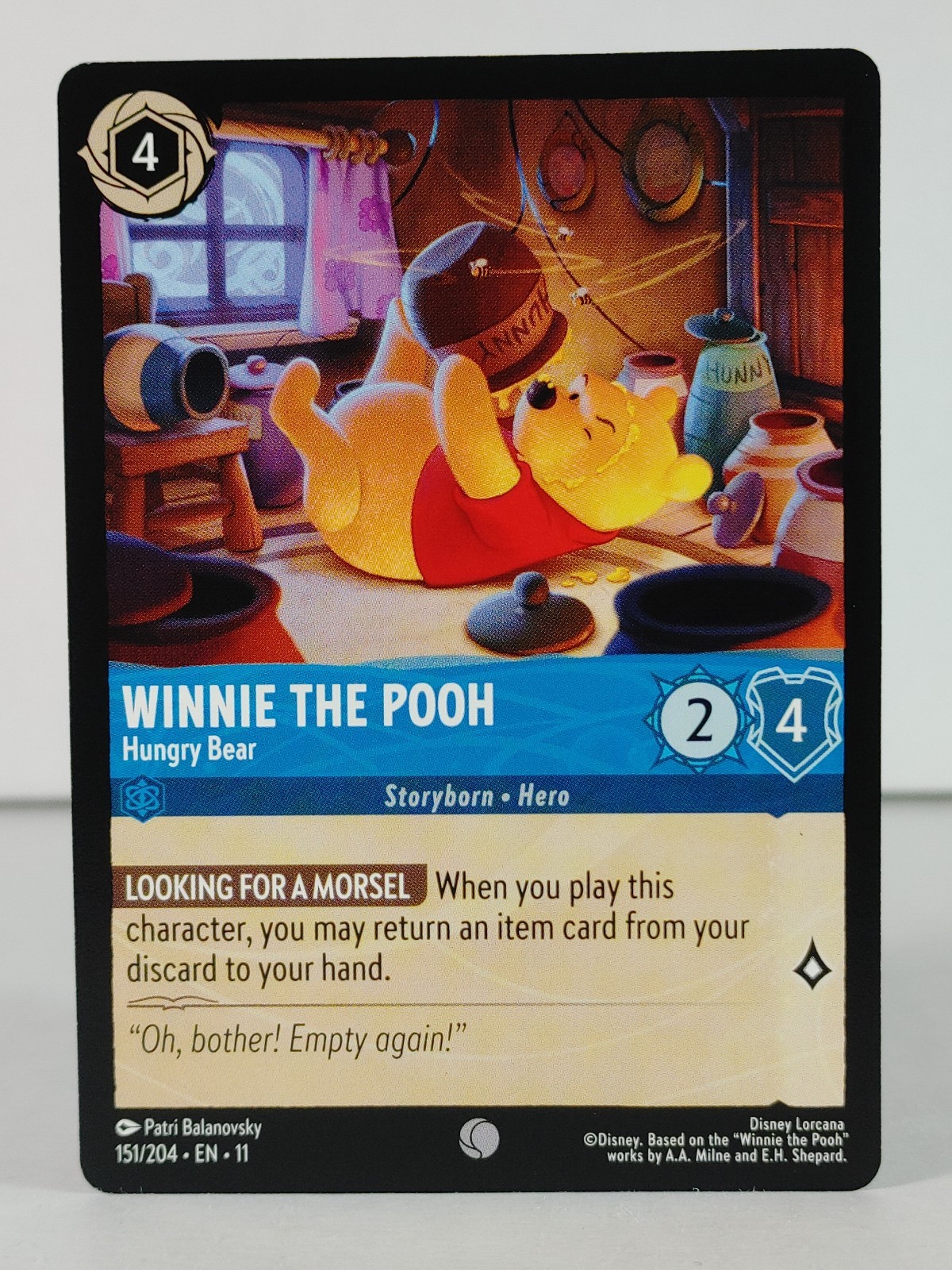Winnie the Pooh - Hungry Bear - Winterspell #151 - LORCANA - singles