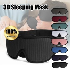 Eye Mask Blocking Light Breathable Soft 3D Sleeping Padded Mask Cover