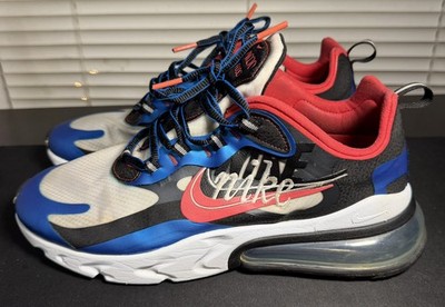Nike Air Max 270 React Time Capsule Men s Size 9 Red White Blue Sneakers