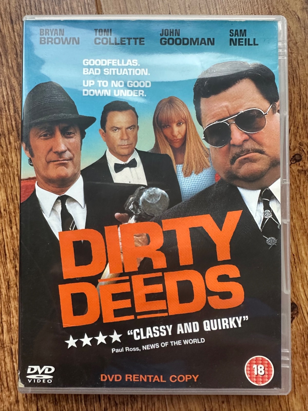 Dirty Deeds DVD 2002 Australian Crime Movie w/ Brya Brown + Sam Neill