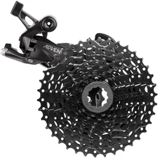 microSHIFT ADVENT 9-Speed Super Short Rear Derailleur & Cassette Kit for