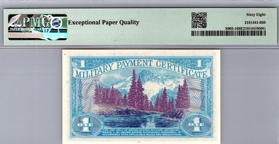 Series 661 ($1 Dollar) 1st Print "ONLY 2 HIGHER" PMG68 Superb GEM UNC EPQ S905-1 - Image 2 of 4