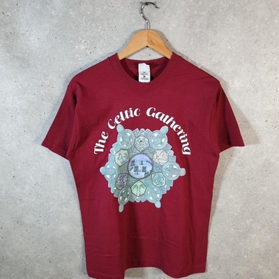 Vintage Fruit Of The Loom Celtic Gathering 90s Single Stitch T-Shirt Herren M rot