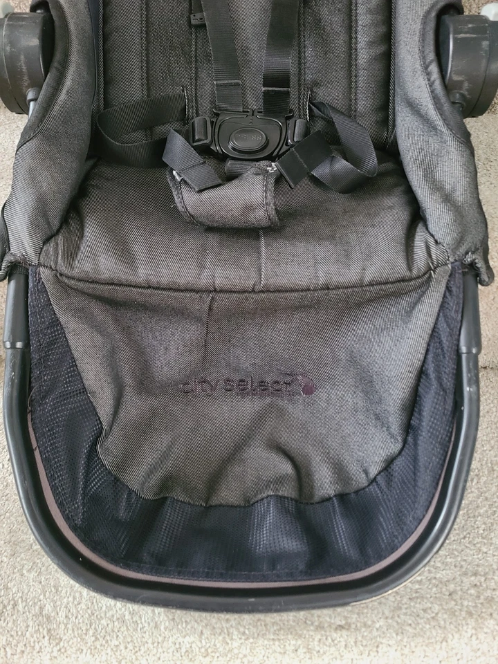 Cochecito Baby Jogger City Select asiento completo carbón denim ¡BUEN ESTADO! Foto 3 de 4