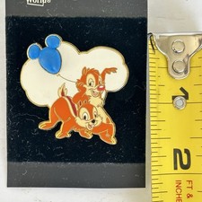 WDW Mickey Shaped Balloon Free D Series Chip & Dale 2002 Pin Walt Disney World