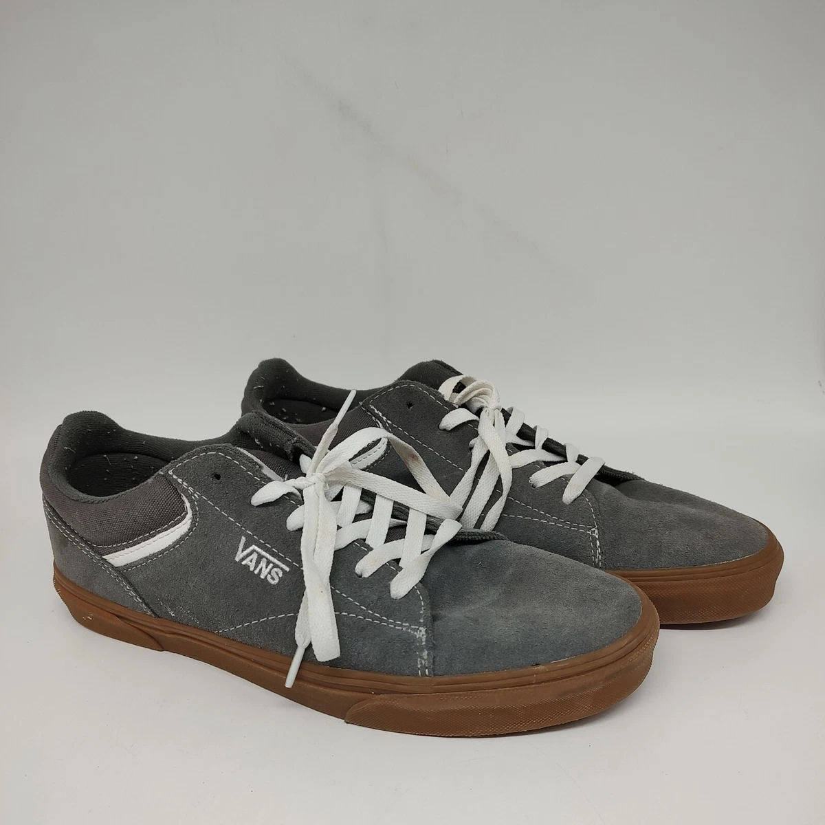 Mens grey suede best sale vans